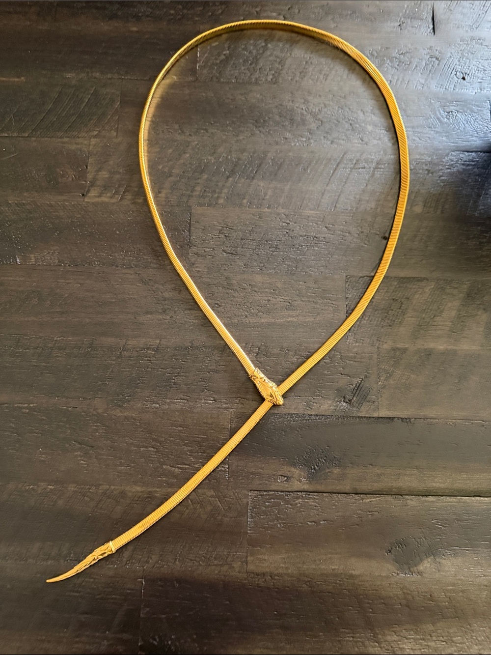 Gold snake belt